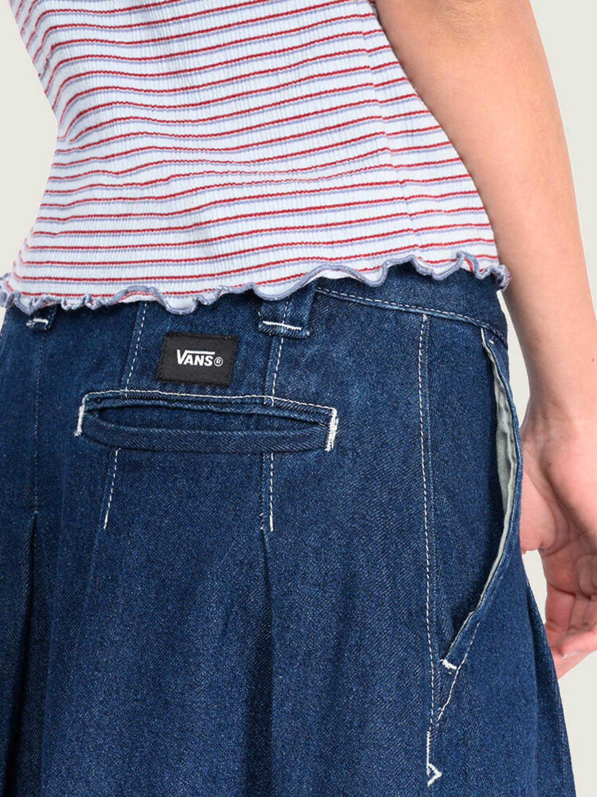 Falda Mujer Authentic Chino Deni Azul Vans