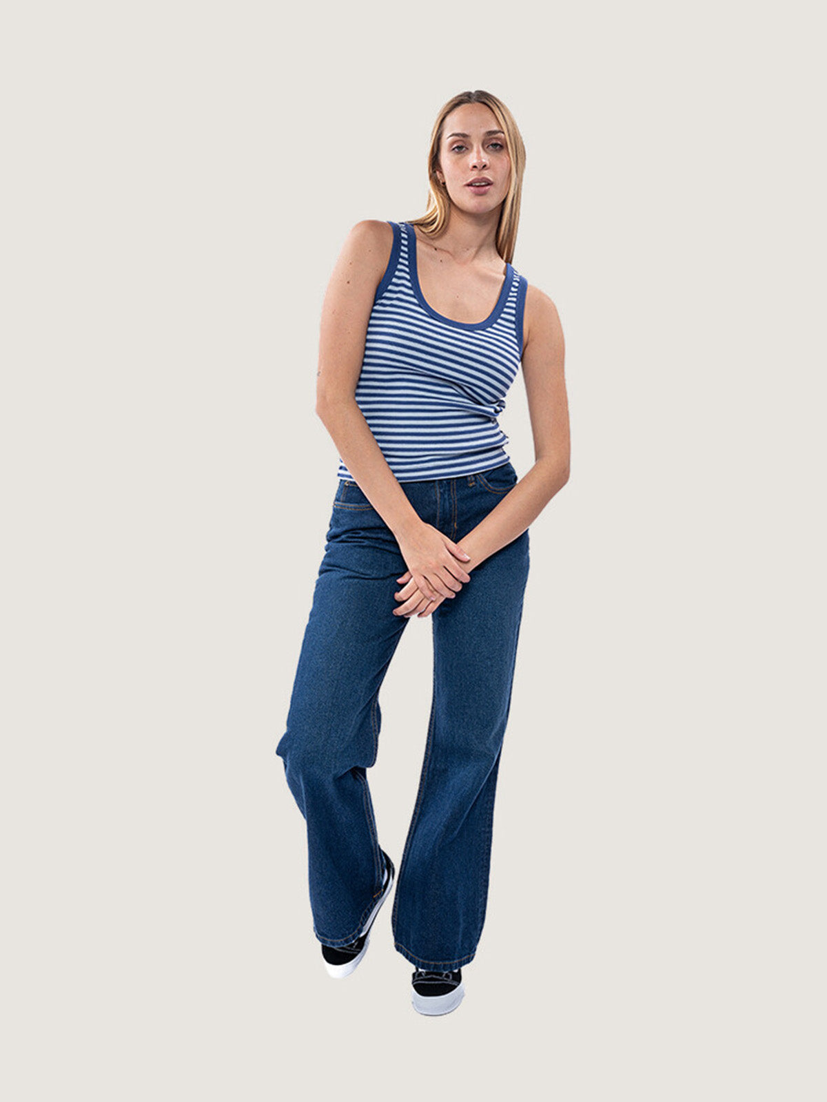 Polera M/C Mujer Lily Stripe Vans