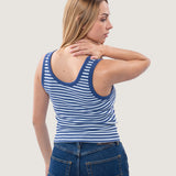 Polera M/C Mujer Lily Stripe Vans
