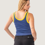 Polera M/C Mujer Lily Azul Vans