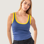 Polera M/C Mujer Lily Azul Vans