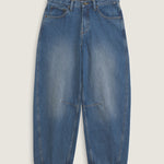 Pantalón Mujer Check 5 Mid Rise Azul