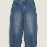 Pantalón Mujer Check 5 Mid Rise Azul