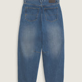 Pantalón Mujer Check 5 Mid Rise Azul