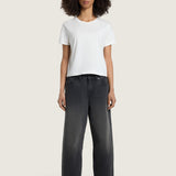 Pantalón Mujer Check 5 Mid Rise Gris