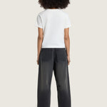 Pantalón Mujer Check 5 Mid Rise Gris