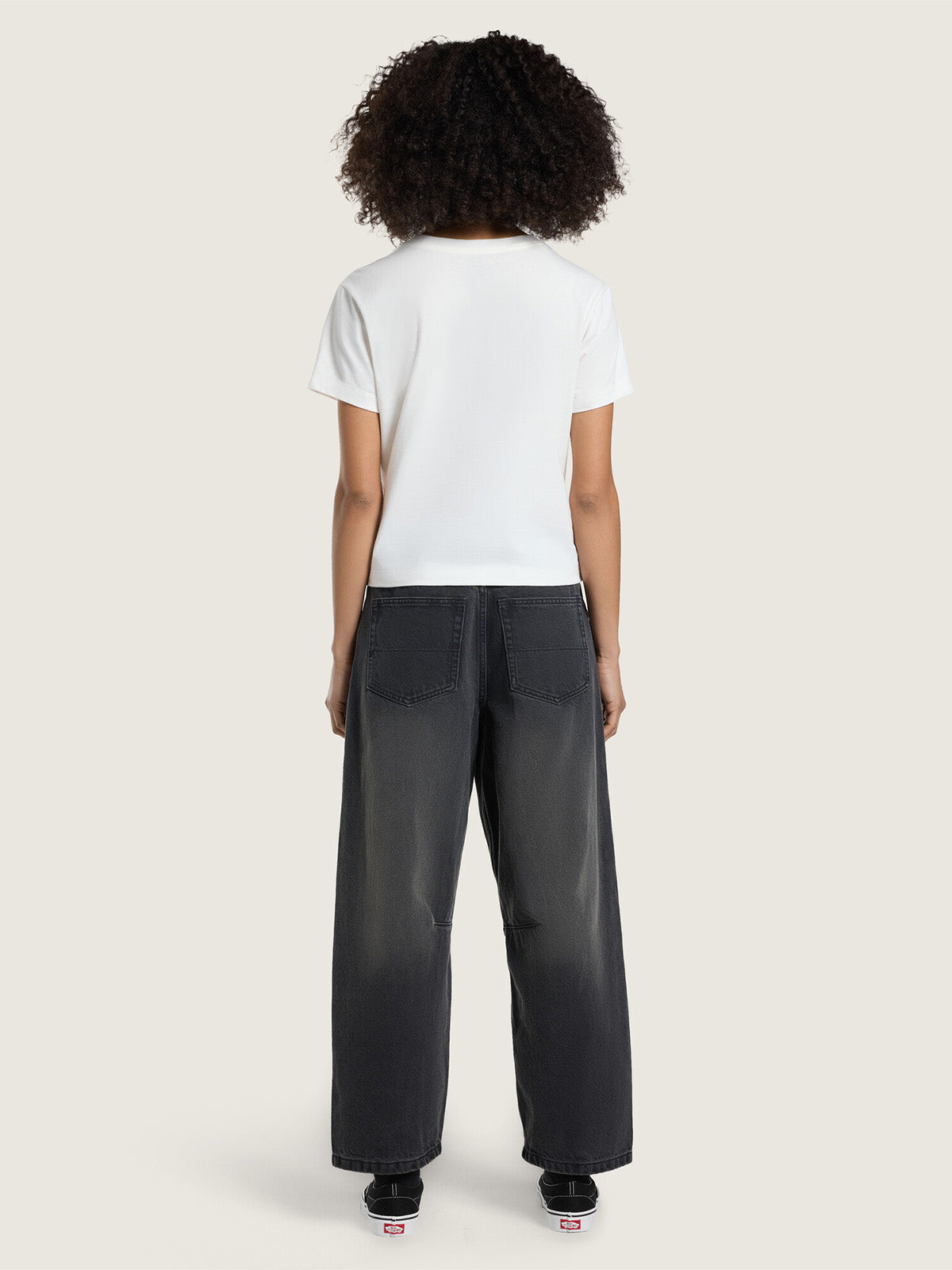 Pantalón Mujer Check 5 Mid Rise Gris