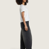 Pantalón Mujer Check 5 Mid Rise Gris