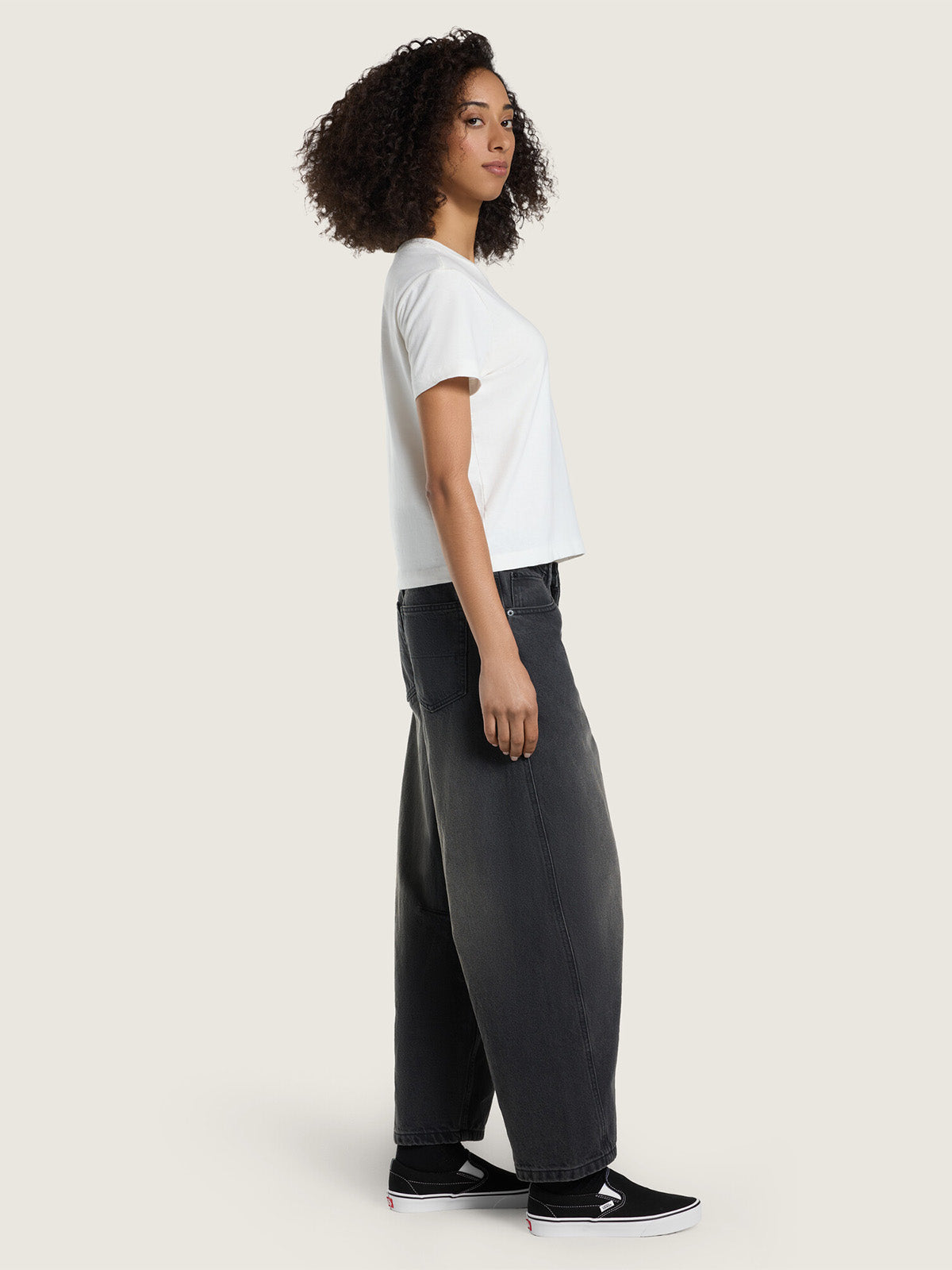 Pantalón Mujer Check 5 Mid Rise Gris