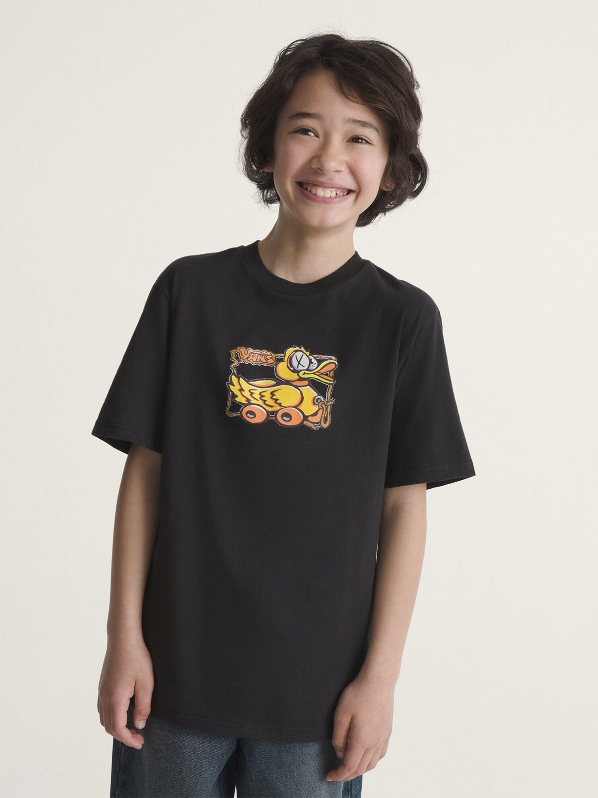 Polera M/C Niño Rolling Fowl Negro