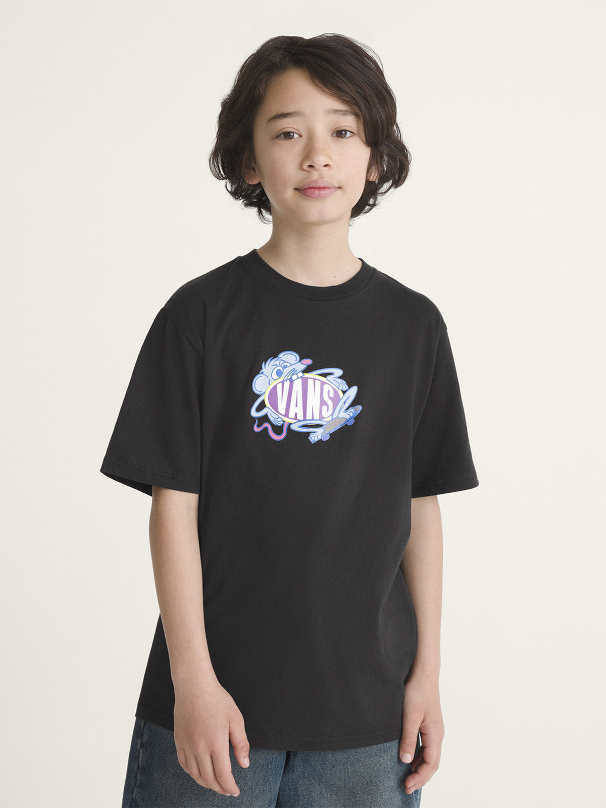 Polera M/C Niño Rad Rodent Negro