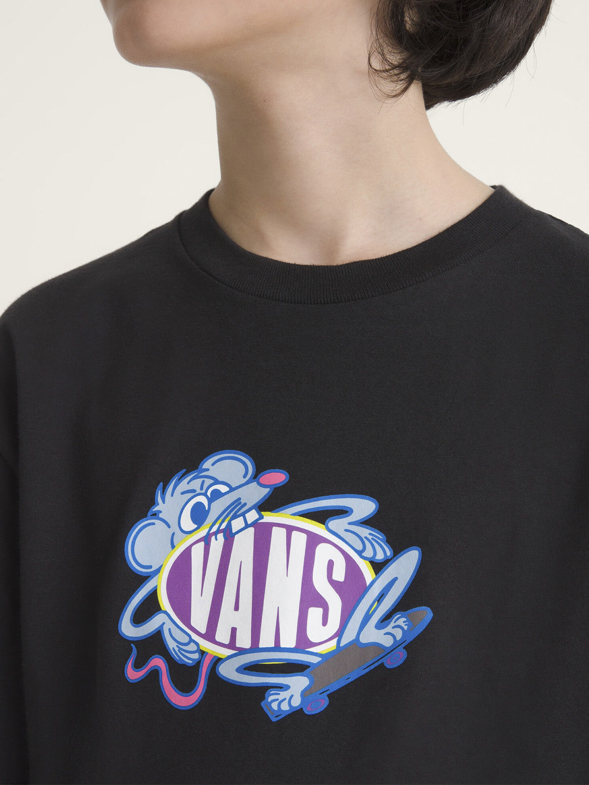 Polera M/C Niño Rad Rodent Negro
