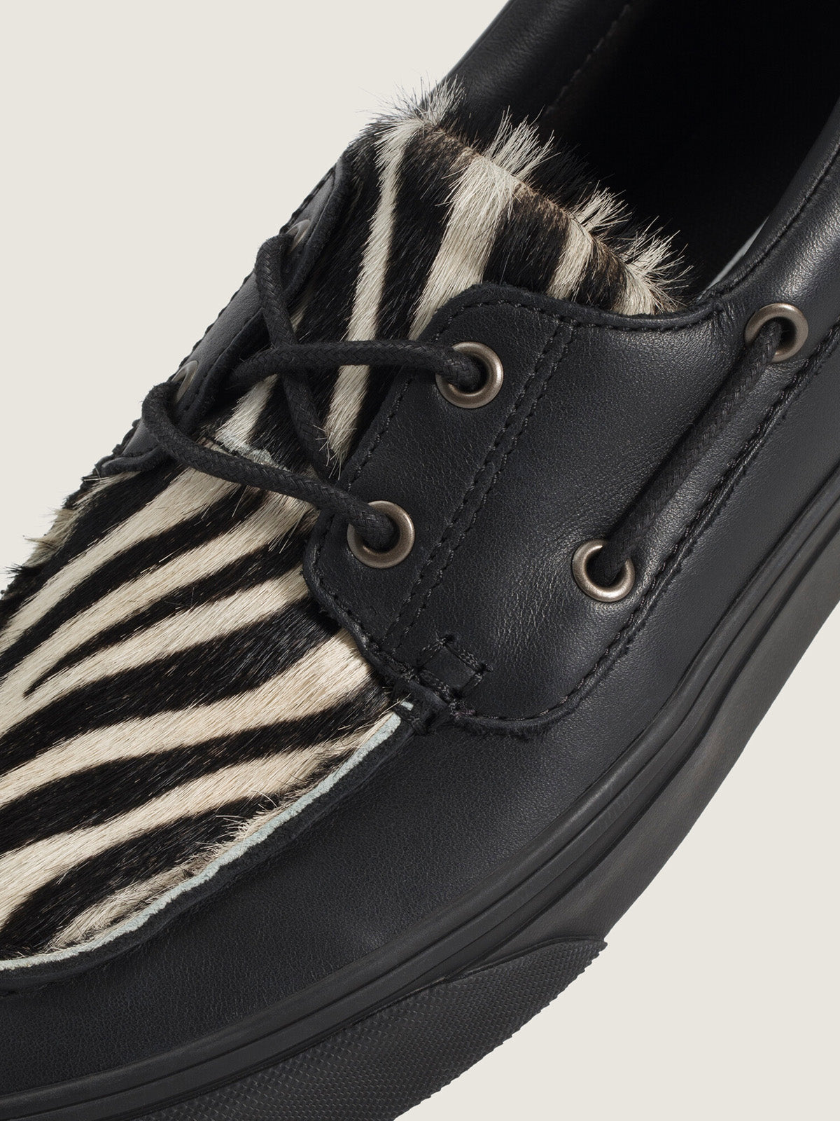 Zapatilla Adulto 2-Eyelet Boat Shoe Negro