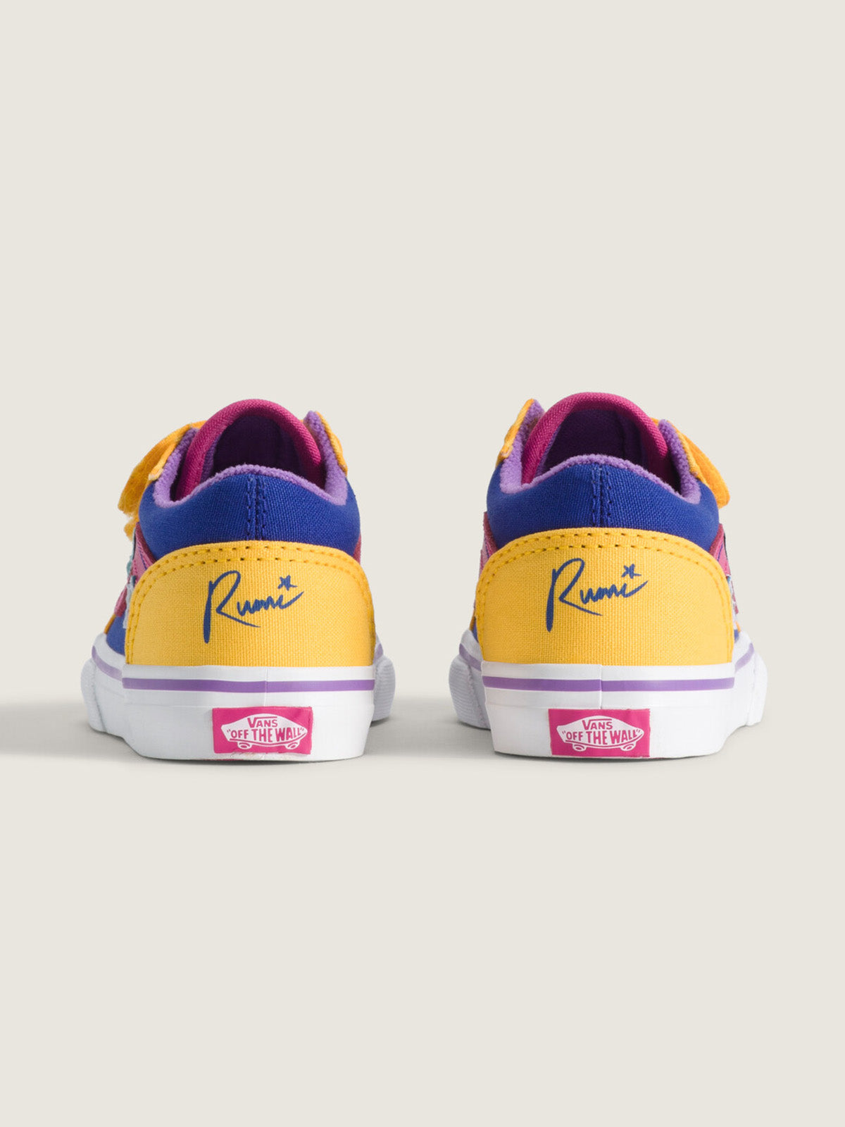 Zapatilla Niño (5 A 12 Años) Old Skool Velcro Amarillo