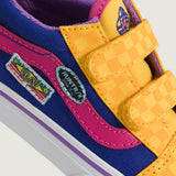 Zapatilla Niño (5 A 12 Años) Old Skool Velcro Amarillo