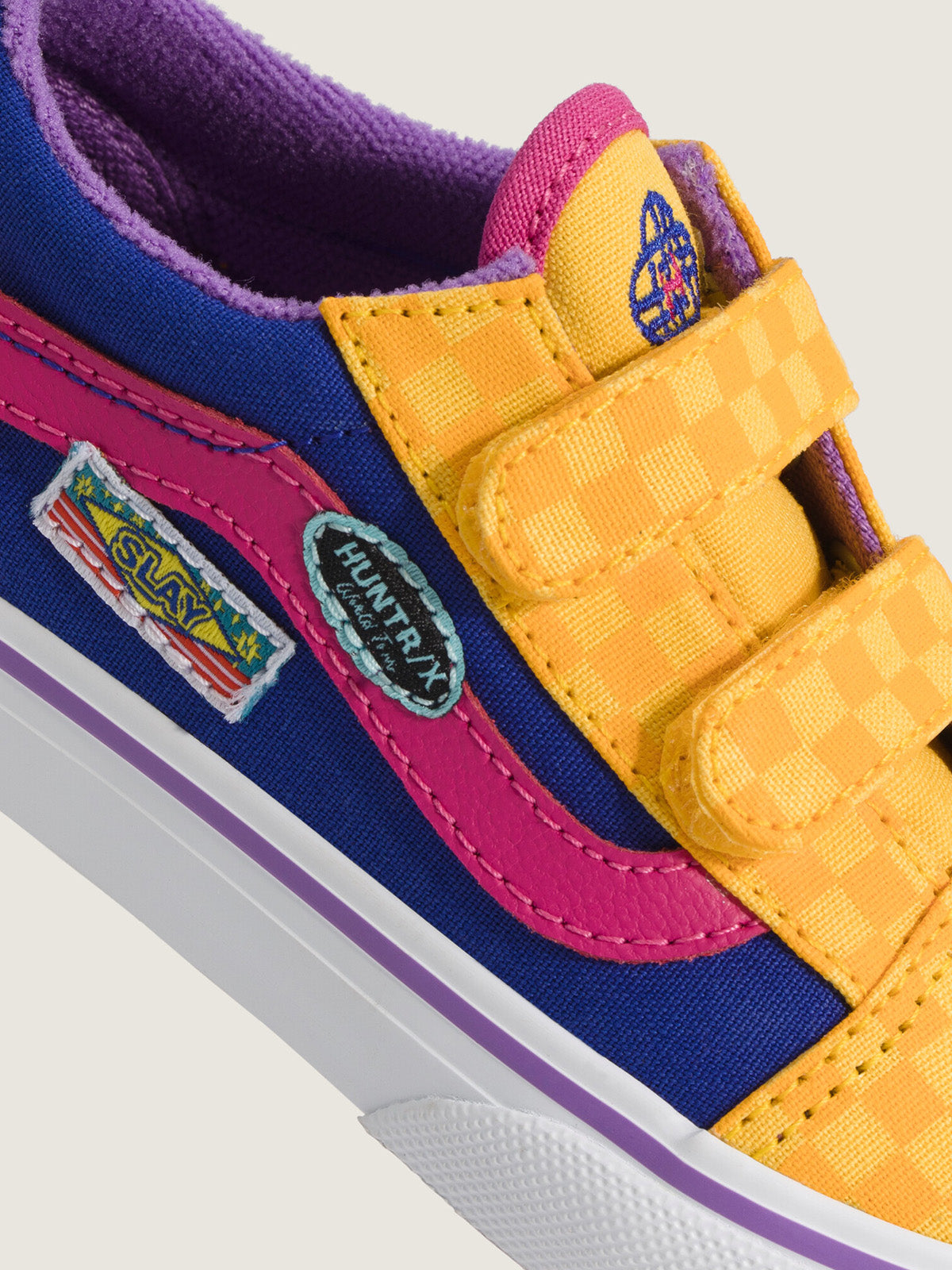Zapatilla Niño (5 A 12 Años) Old Skool Velcro Amarillo
