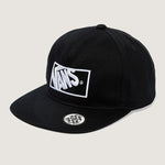 Jockey de niño Vans Formula Snapback negro con logo blanco
