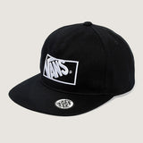 Jockey de niño Vans Formula Snapback negro con logo blanco