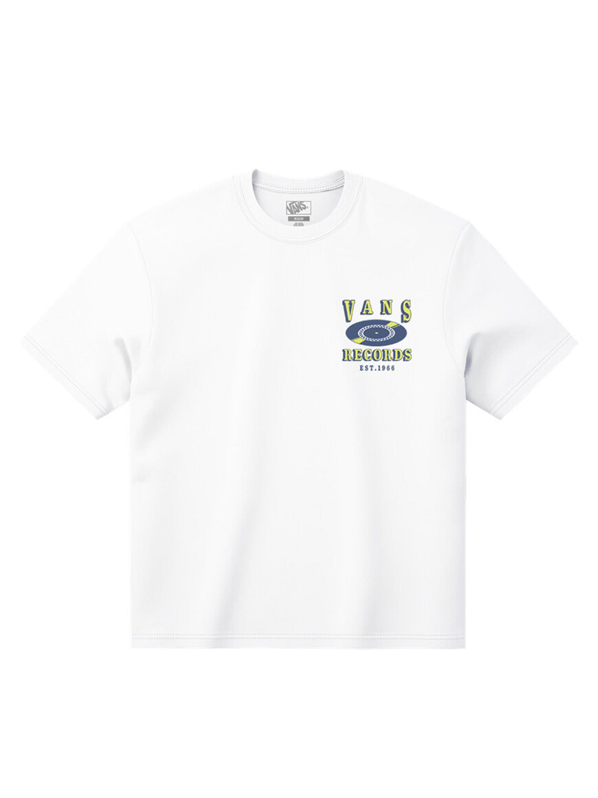 Polera M/C Hombre Vans Recordings Blanco