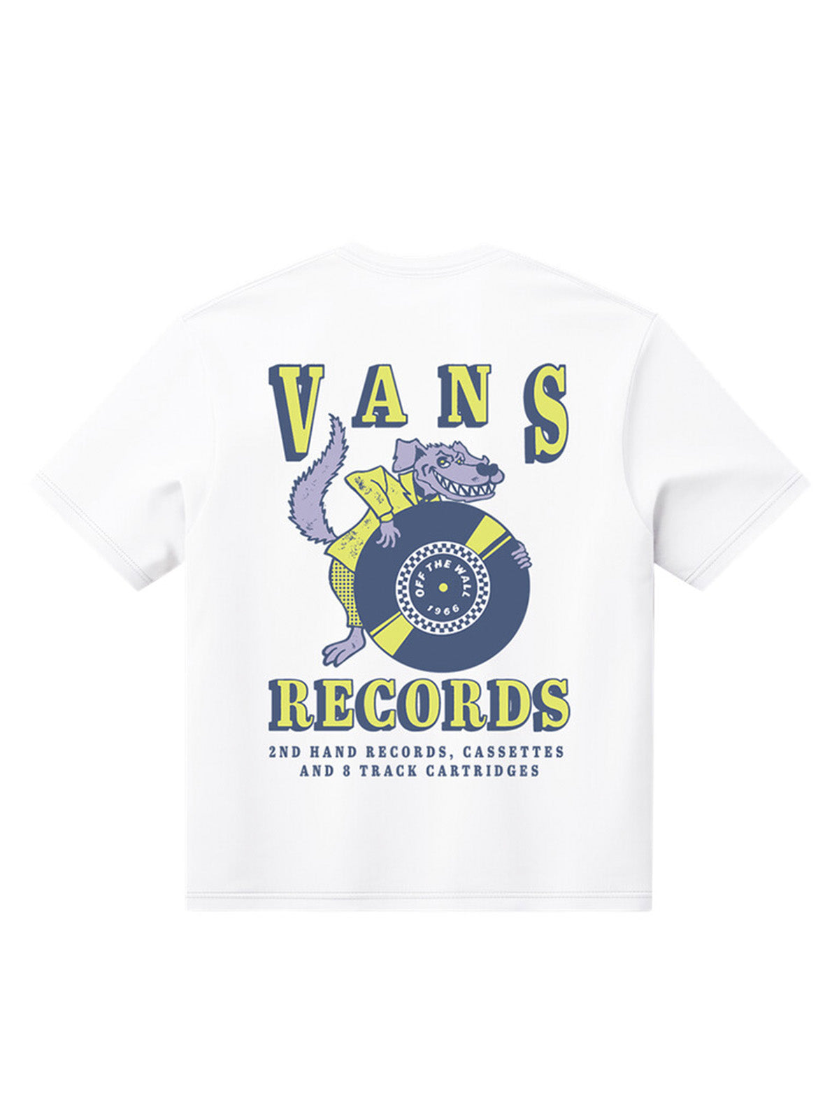 Polera M/C Hombre Vans Recordings Blanco