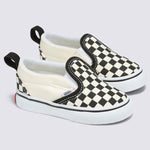 Zapatillas Td Slip-On V Toddler (1-4 añOs) (Checkerboard) Black/White