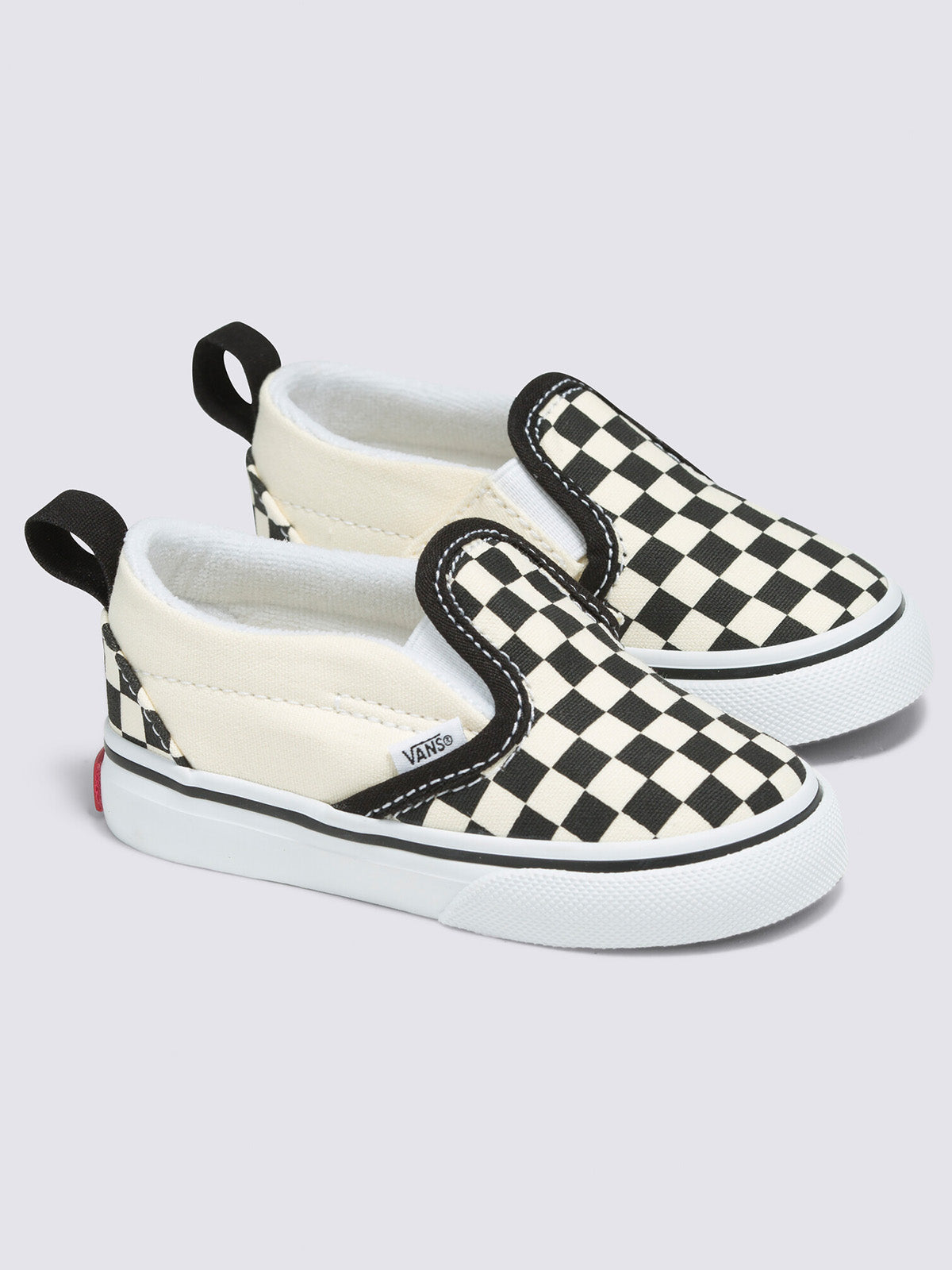 Zapatillas Td Slip-On V Toddler (1-4 añOs) (Checkerboard) Black/White