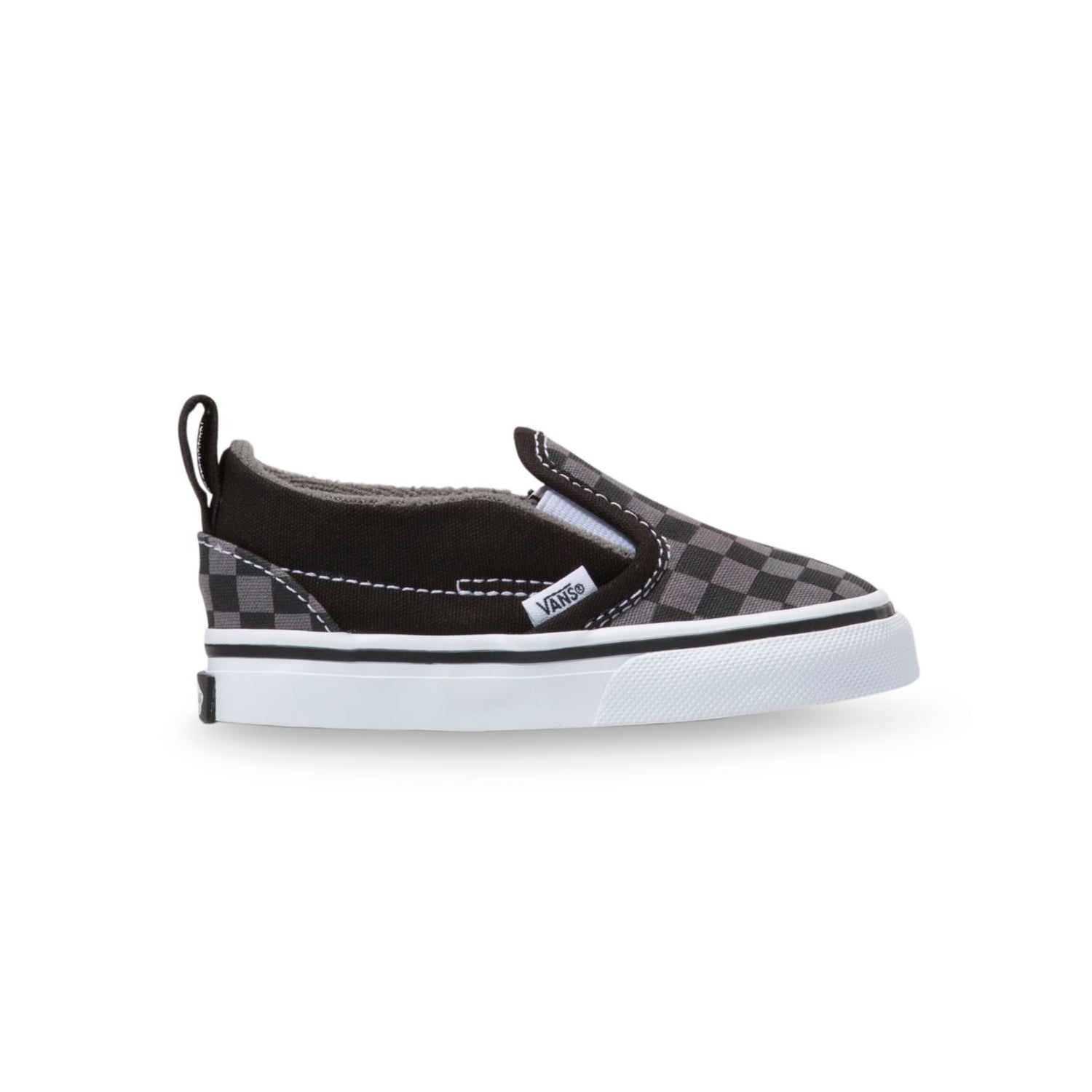 Zapatillas Td Slip-On V Toddler (1-4 añOs) (Checkerboard) Black/Pewter