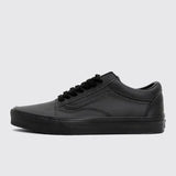 Zapatilla Adulto Old Skool Cuero Negro Vans