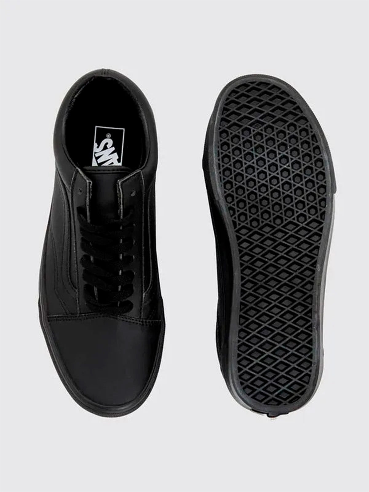 Zapatilla Adulto Old Skool Cuero Negro Vans