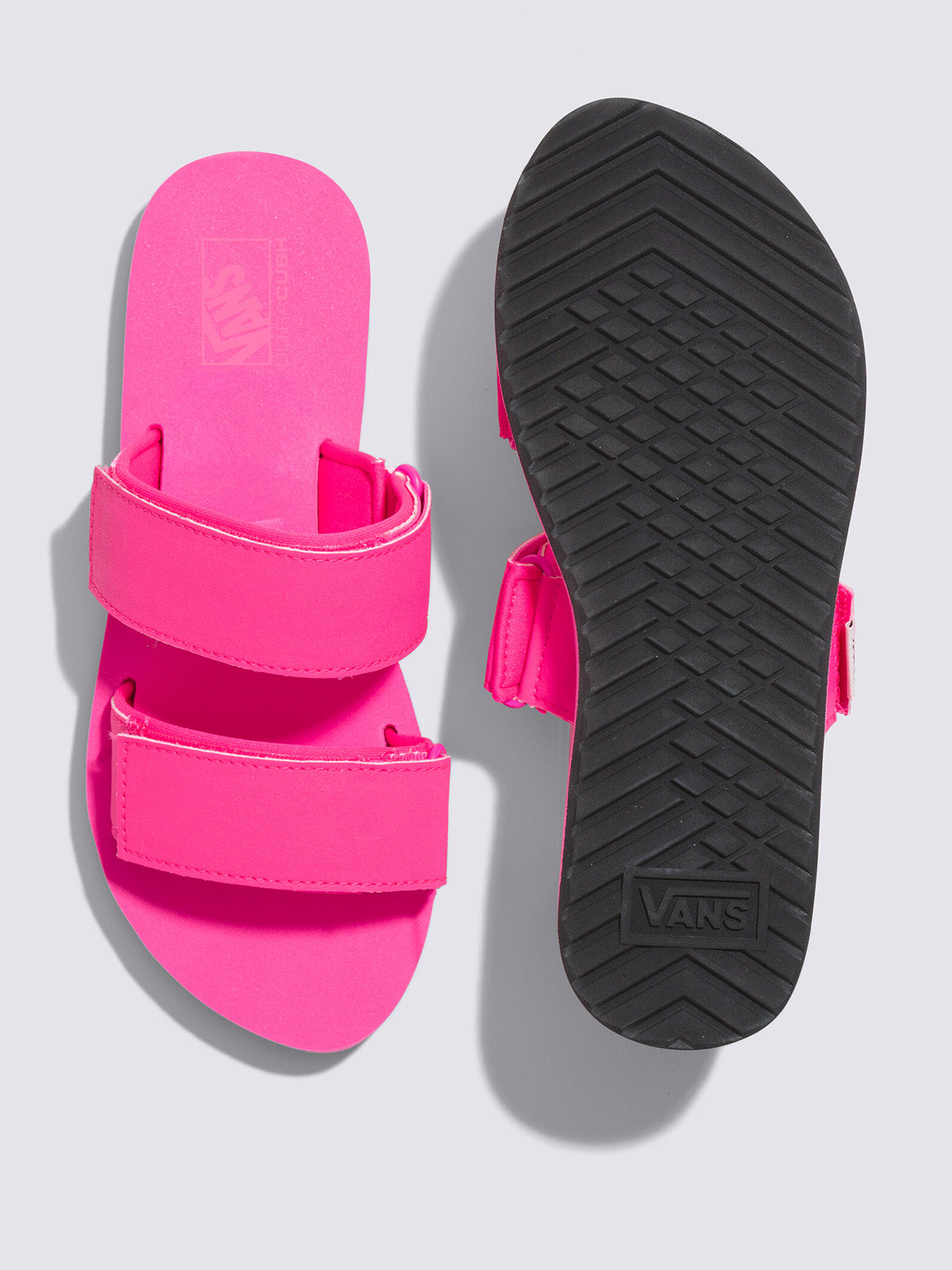 Sandalias Mujer Cayucas Slide On Fucsia Vans
