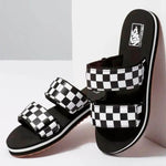 Sandalias Mujer Cayucas Slide On Negro Vans