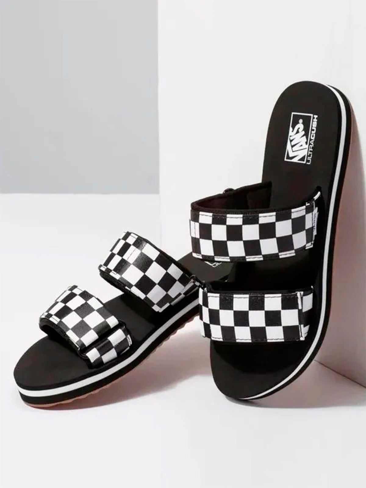 Sandalias Mujer Cayucas Slide On Negro Vans