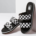 Sandalias Mujer Cayucas Slide On Negro Vans