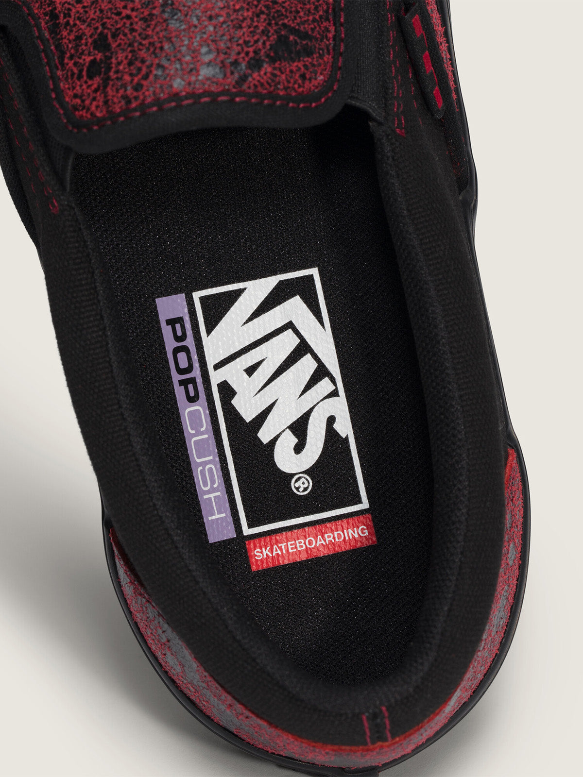Zapatilla Hombre Skate Slip-On Negro