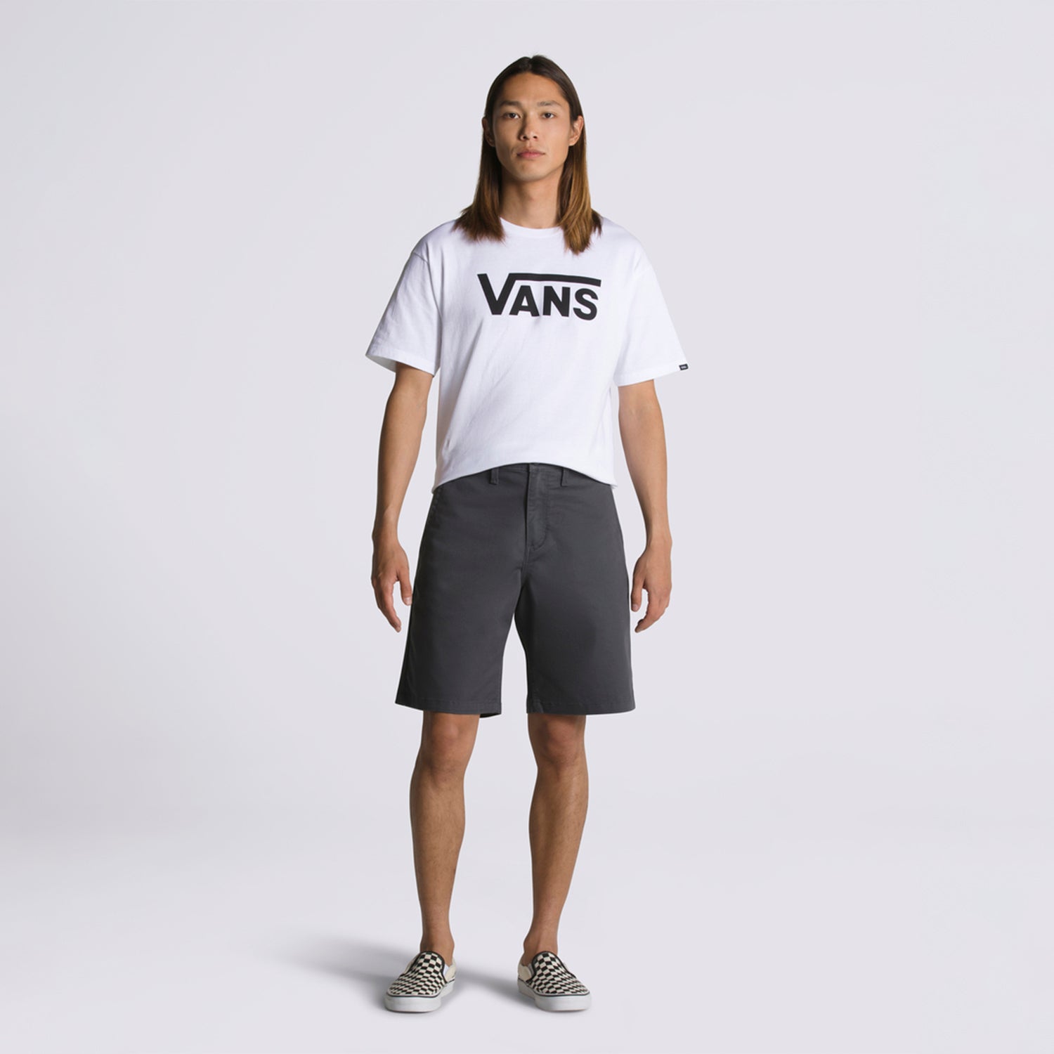 Short Authentic Chino Relaxed Asphalt