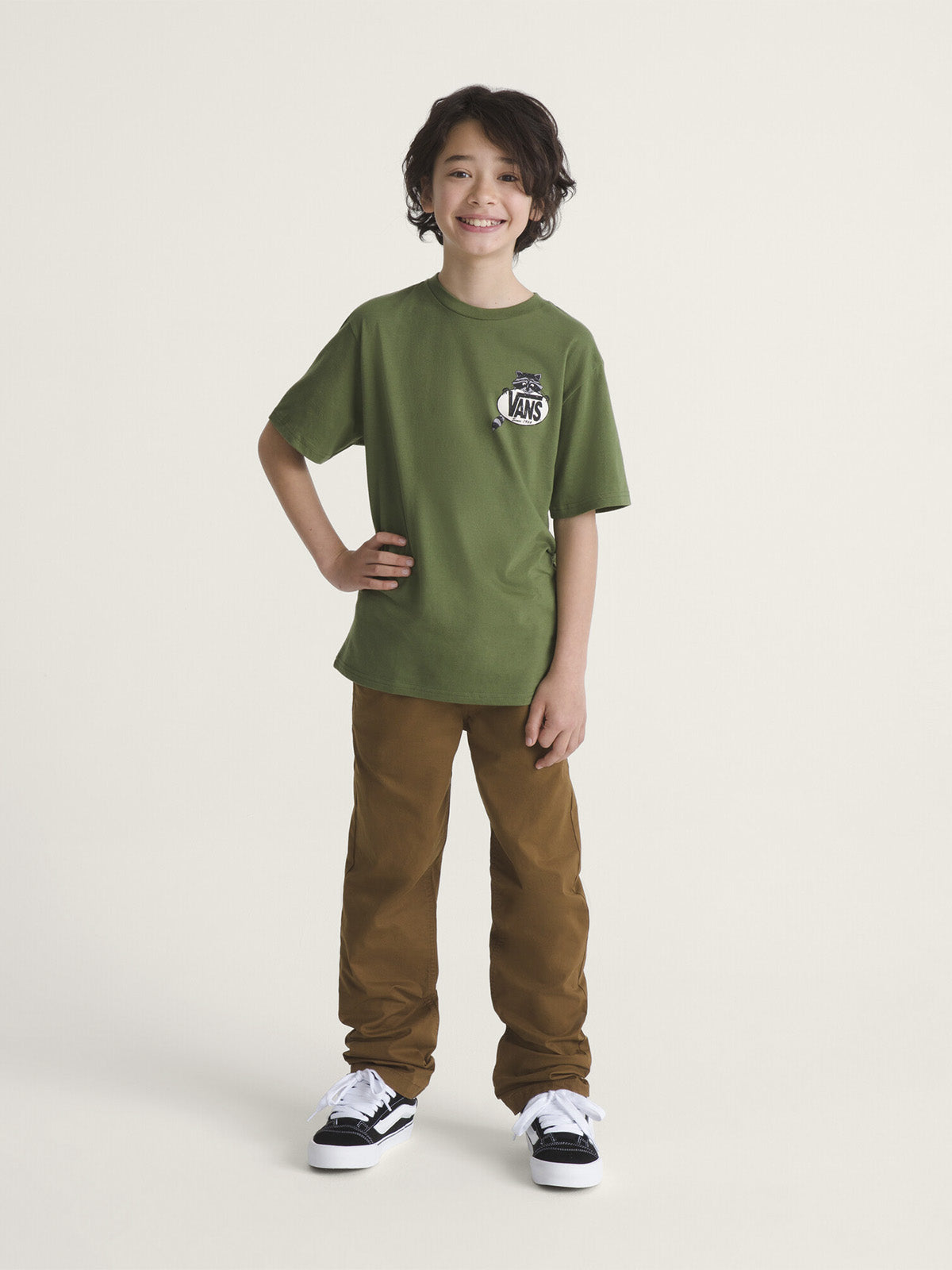 Pantalón Niño Range Elastic Waist Café