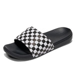 Zapatillas MnLa COsta SliDe-On (Checkerboard) True White/Black