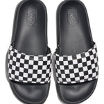 Zapatillas MnLa COsta SliDe-On (Checkerboard) True White/Black