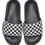 Zapatillas MnLa COsta SliDe-On (Checkerboard) True White/Black