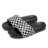 Zapatillas MnLa COsta SliDe-On (Checkerboard) True White/Black