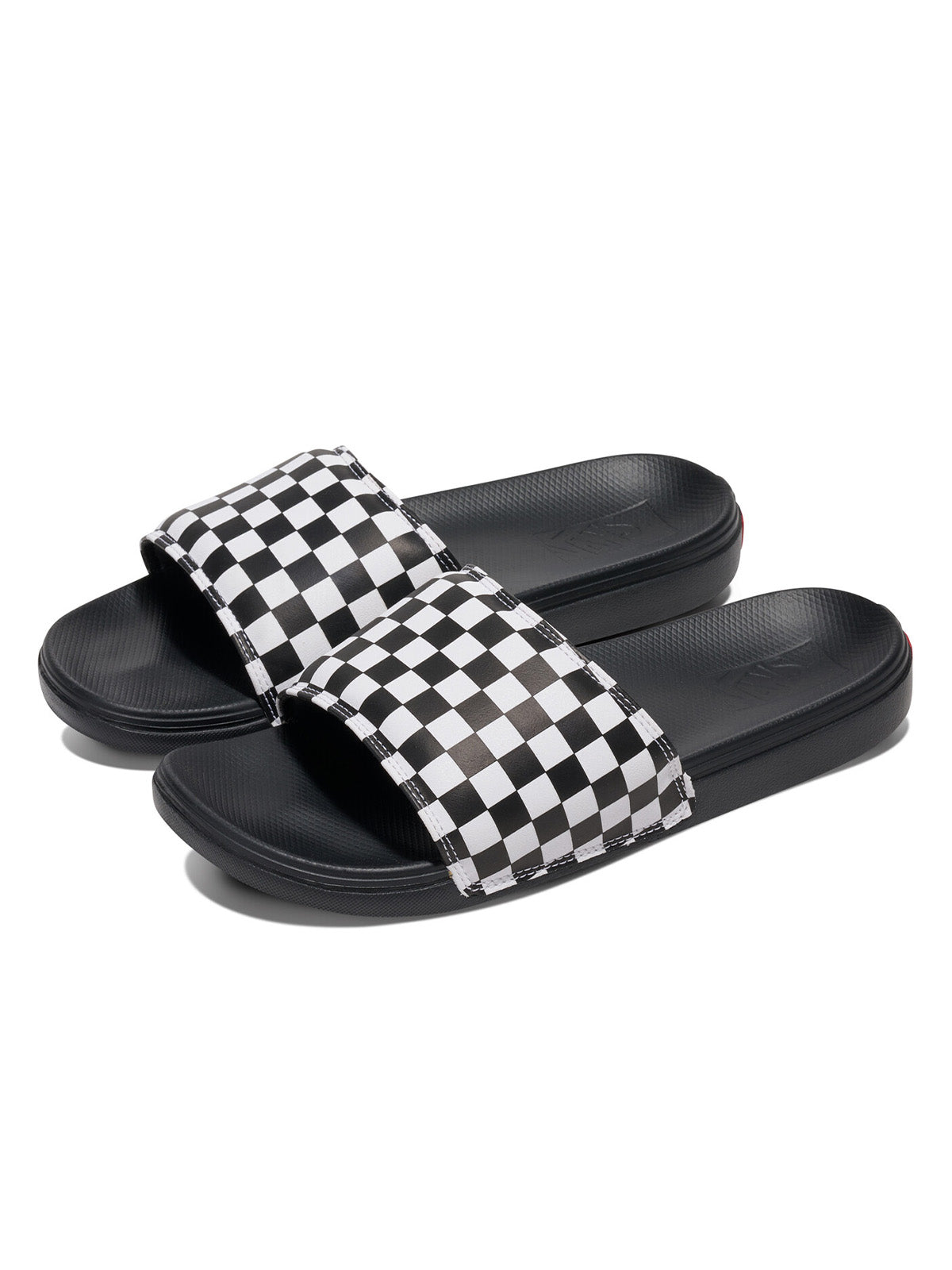 Zapatillas MnLa COsta SliDe-On (Checkerboard) True White/Black