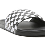 Zapatillas MnLa COsta SliDe-On (Checkerboard) True White/Black