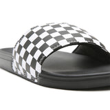 Zapatillas MnLa COsta SliDe-On (Checkerboard) True White/Black