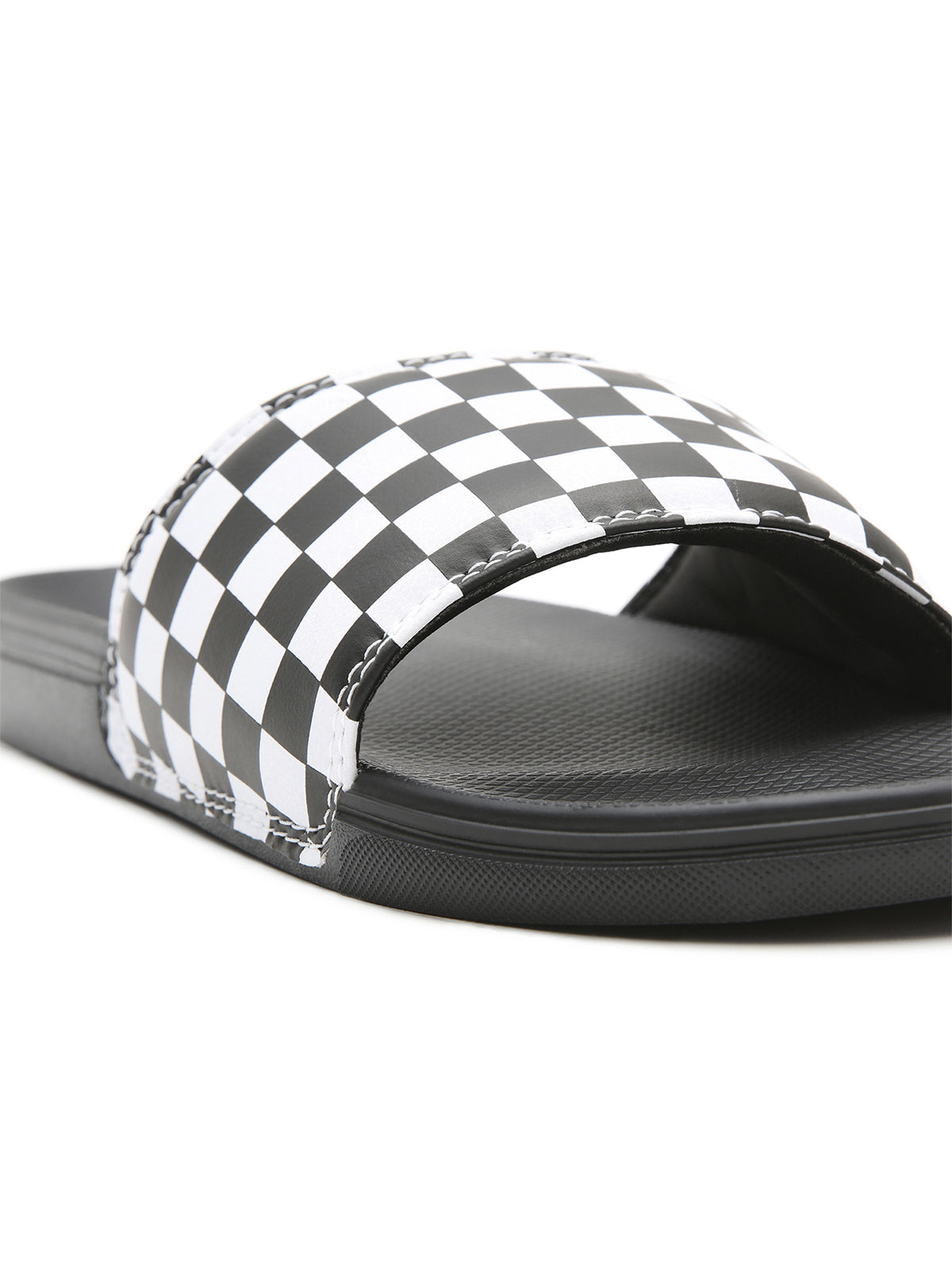 Zapatillas MnLa COsta SliDe-On (Checkerboard) True White/Black
