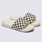 Sandalias Mujer La Costa Slide On Blanco Checkerboard Vans