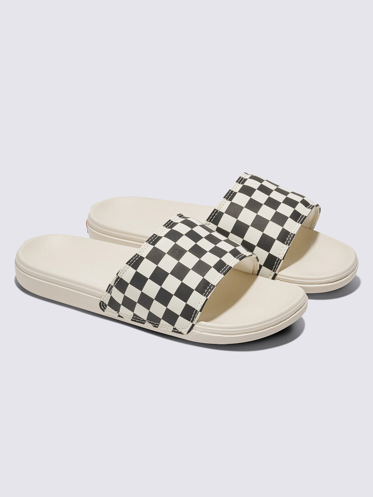Sandalias Mujer La Costa Slide On Blanco Checkerboard Vans