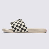 Sandalias Mujer La Costa Slide On Blanco Checkerboard Vans