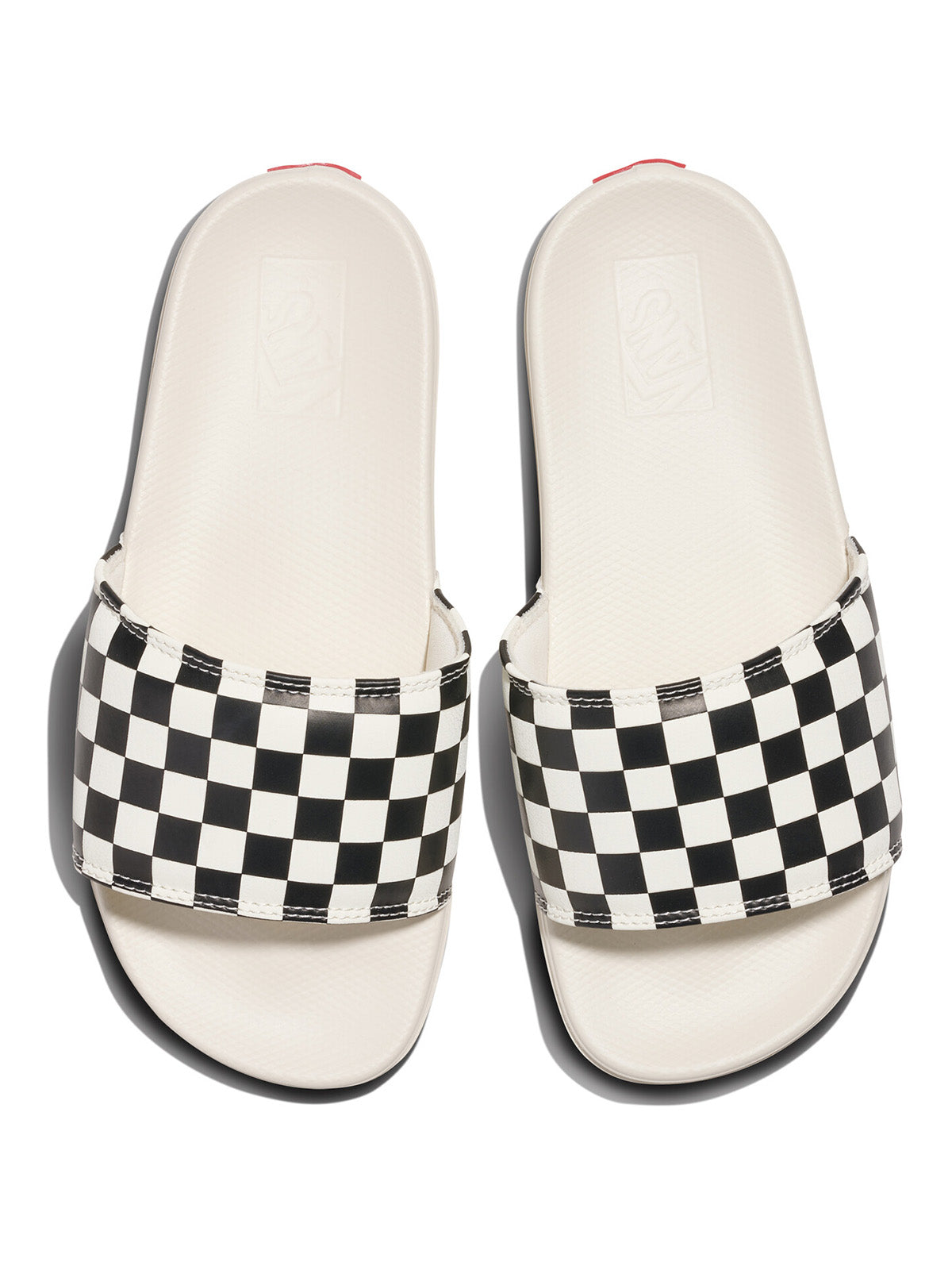 Sandalias Mujer La Costa Slide On Blanco Checkerboard Vans
