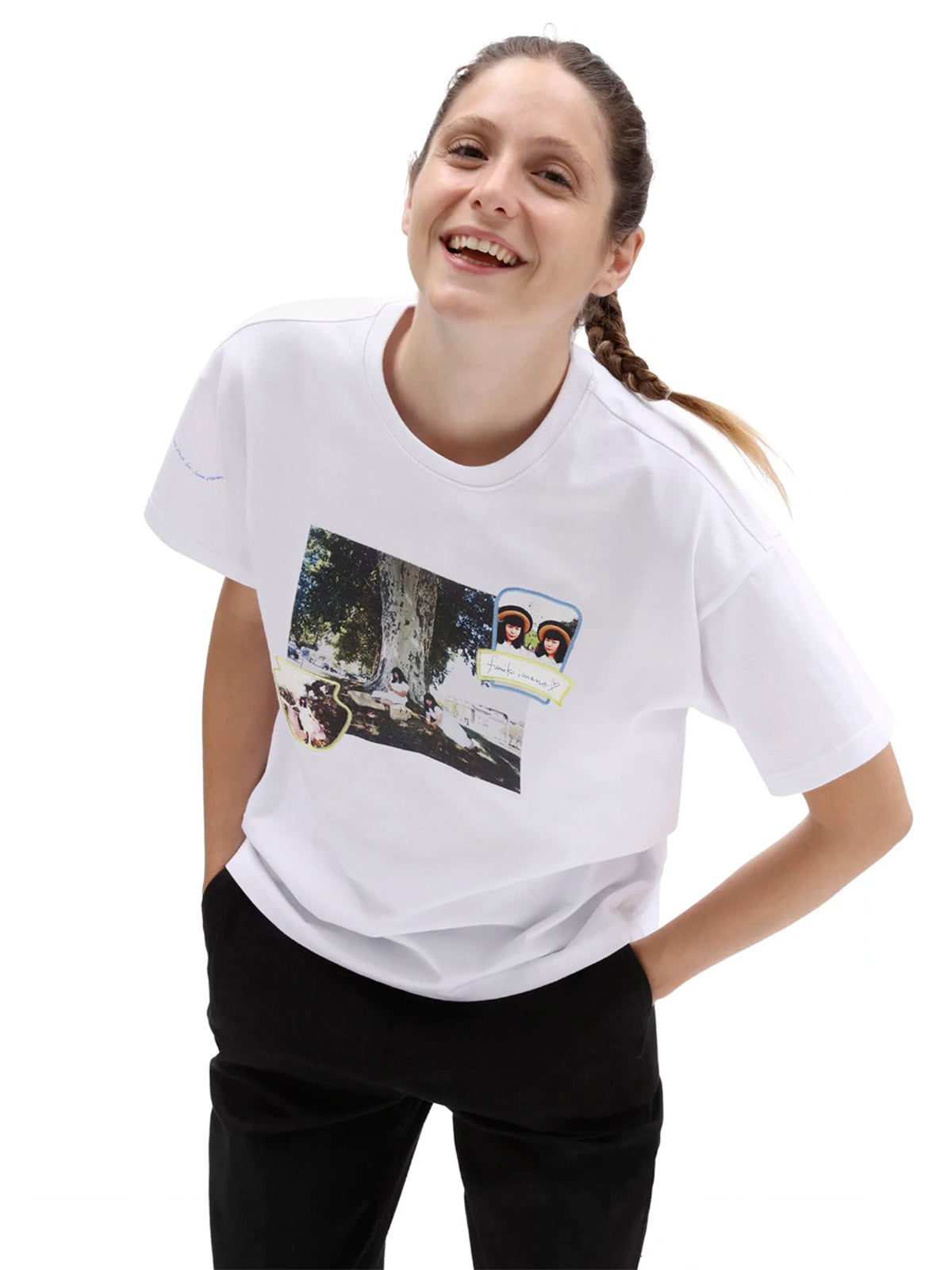 Polera M/C Mujer Vault x Fumiko Imano Blanco Vans